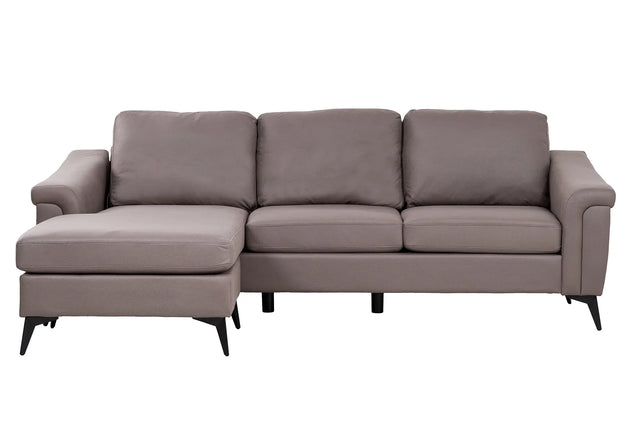 Douglas Corner Sofa-Leather Air-Nutmeg