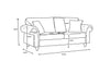 Chelsea 3 Seater - Blue