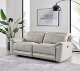 Madrid 3 Seater Electric Recliner - Light Grey