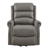 Willis Dual Motor Lift & Tilt Recliner Chair-Antique Grey Rub Off
