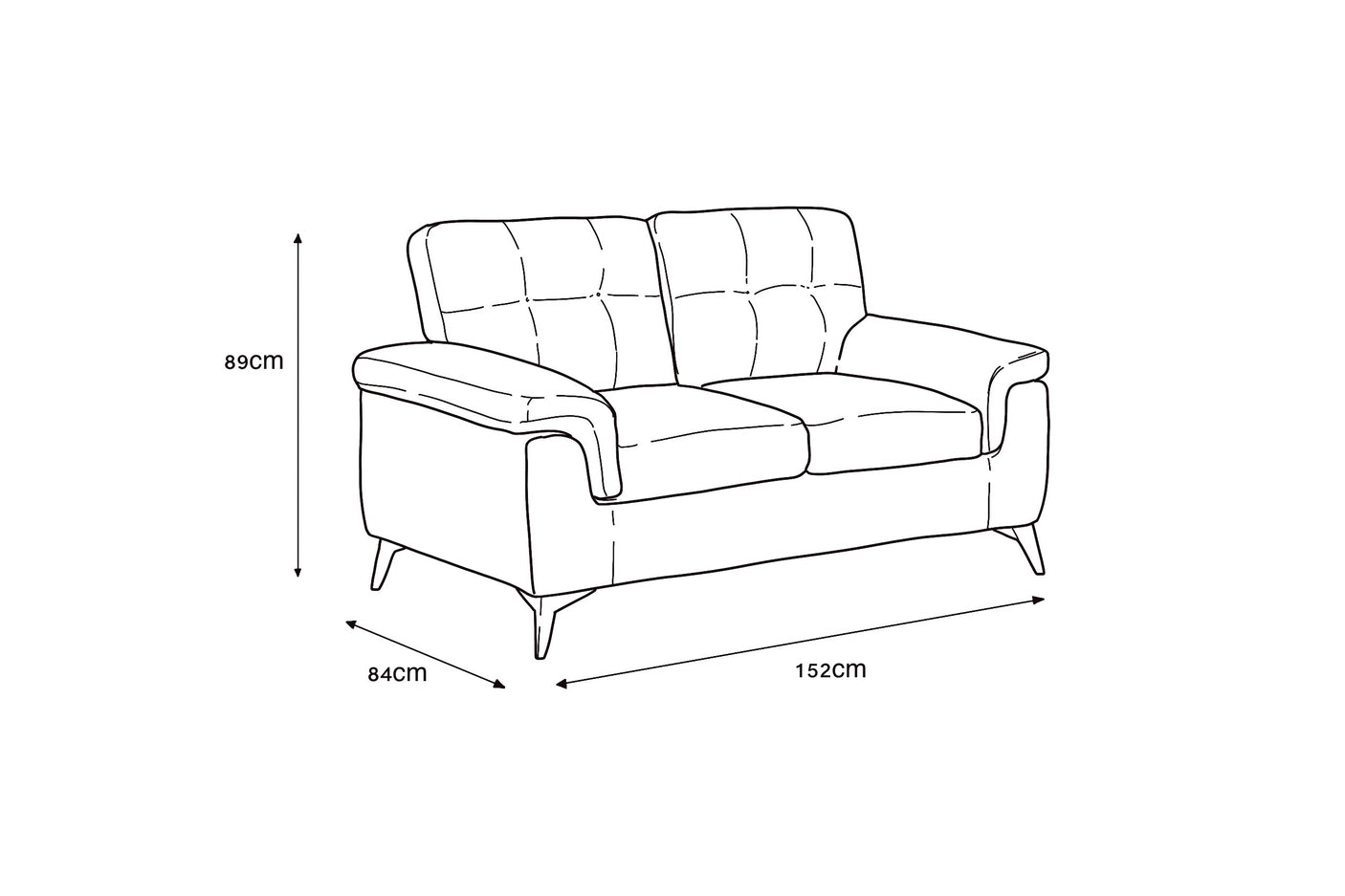 Ottawa 2 Seater Sofa - Emerald Green