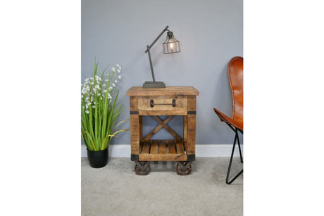 Industrial Bedside Cabinet