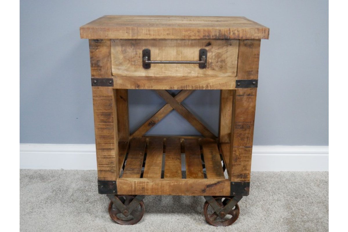 Industrial Bedside Cabinet