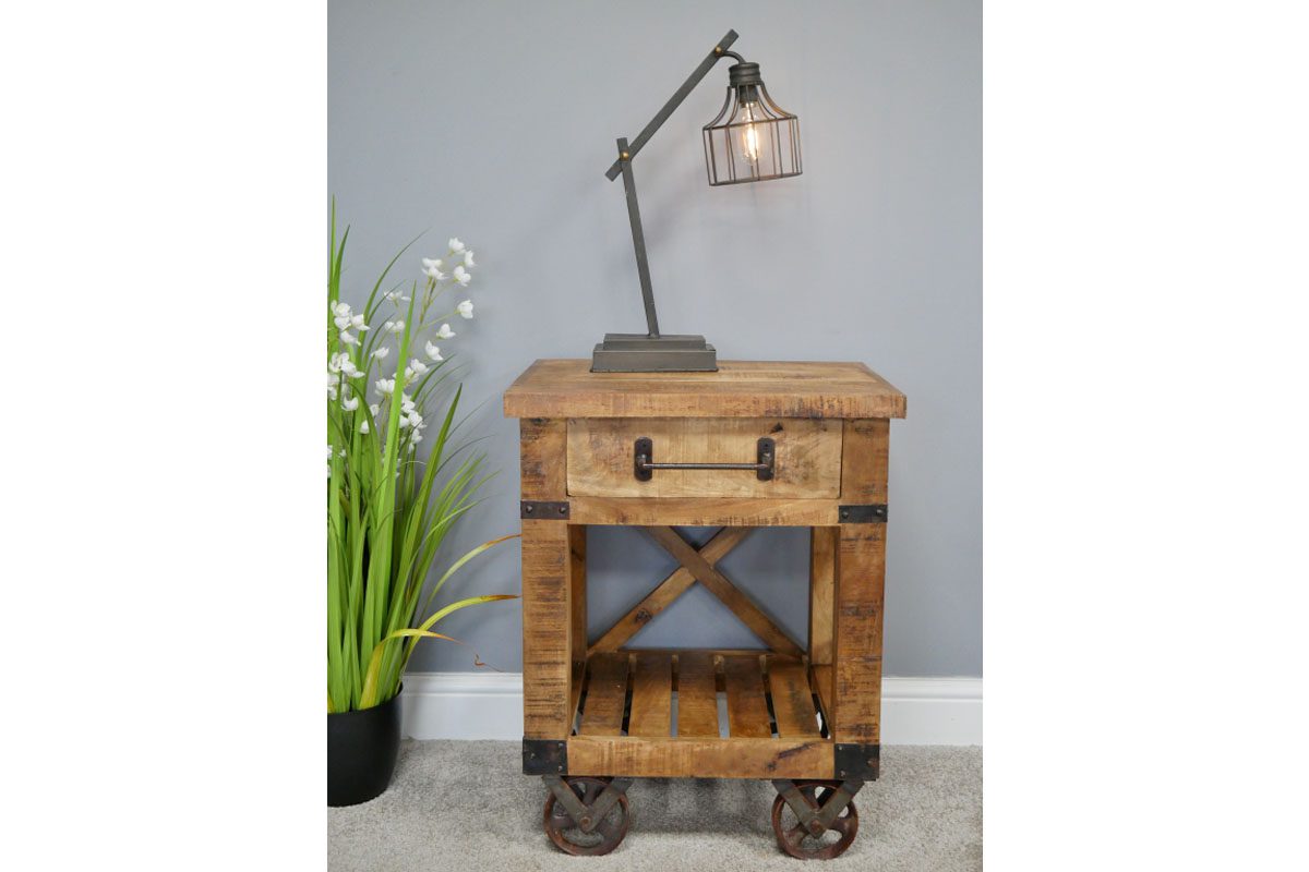 Industrial Bedside Cabinet