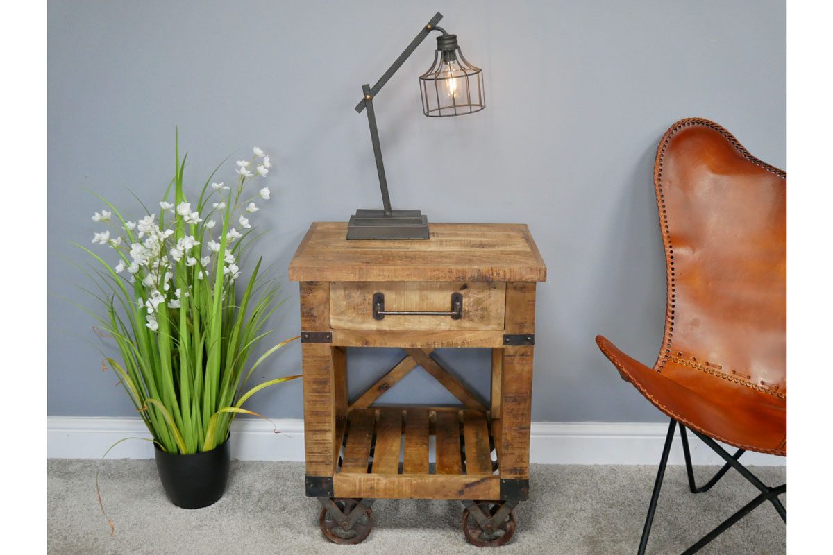 Industrial Bedside Cabinet