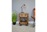 Industrial Bedside Cabinet - 6342
