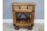 Industrial Bedside Cabinet - 6342
