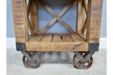 Industrial Bedside Cabinet - 6342