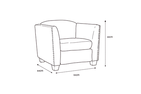 Dawson Armchair - Cream