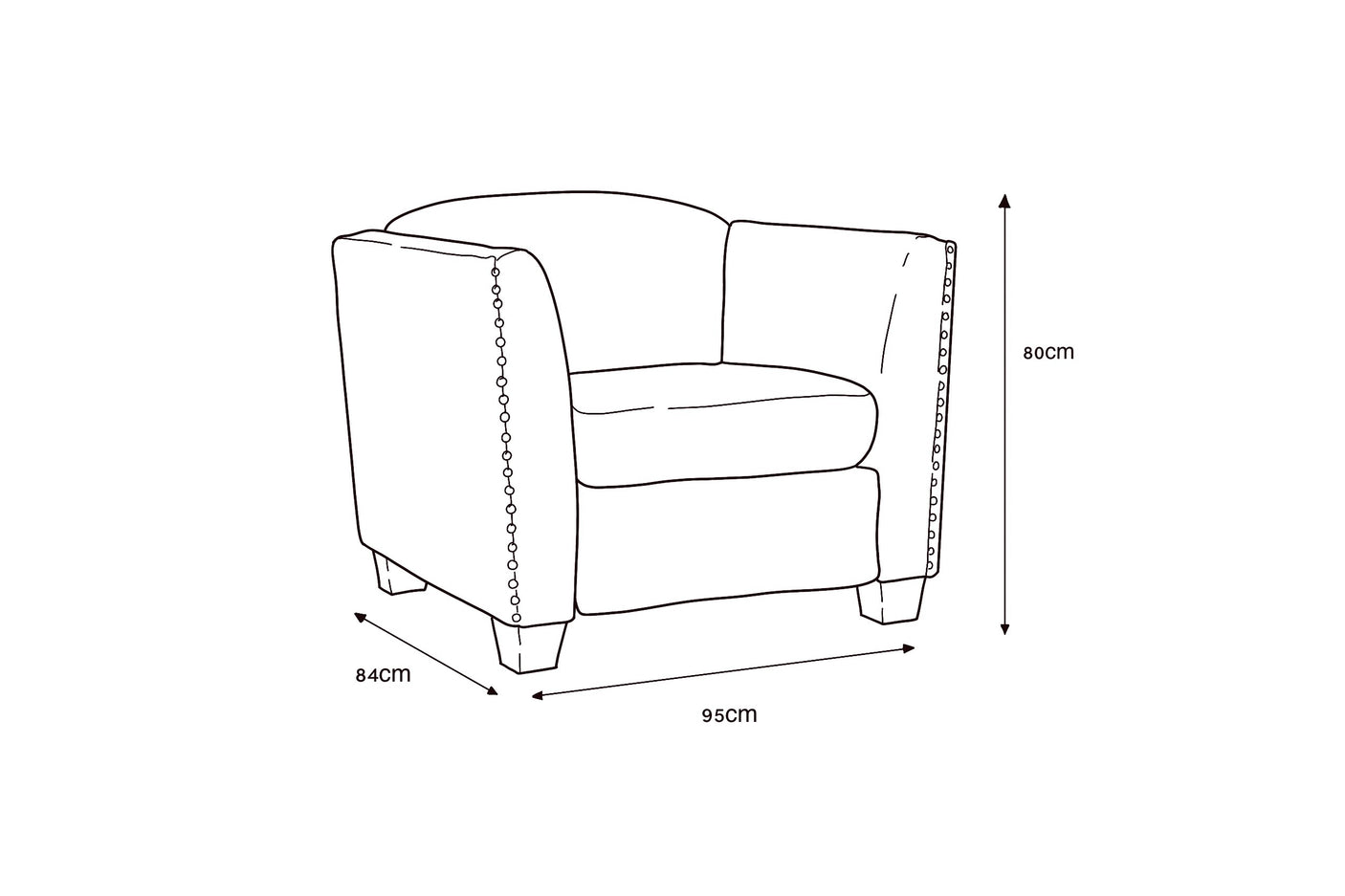 Dawson Armchair - Cream