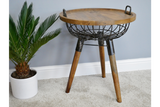 Basket Side Table - 6356