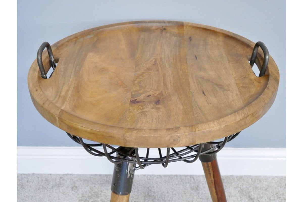 Basket Side Table