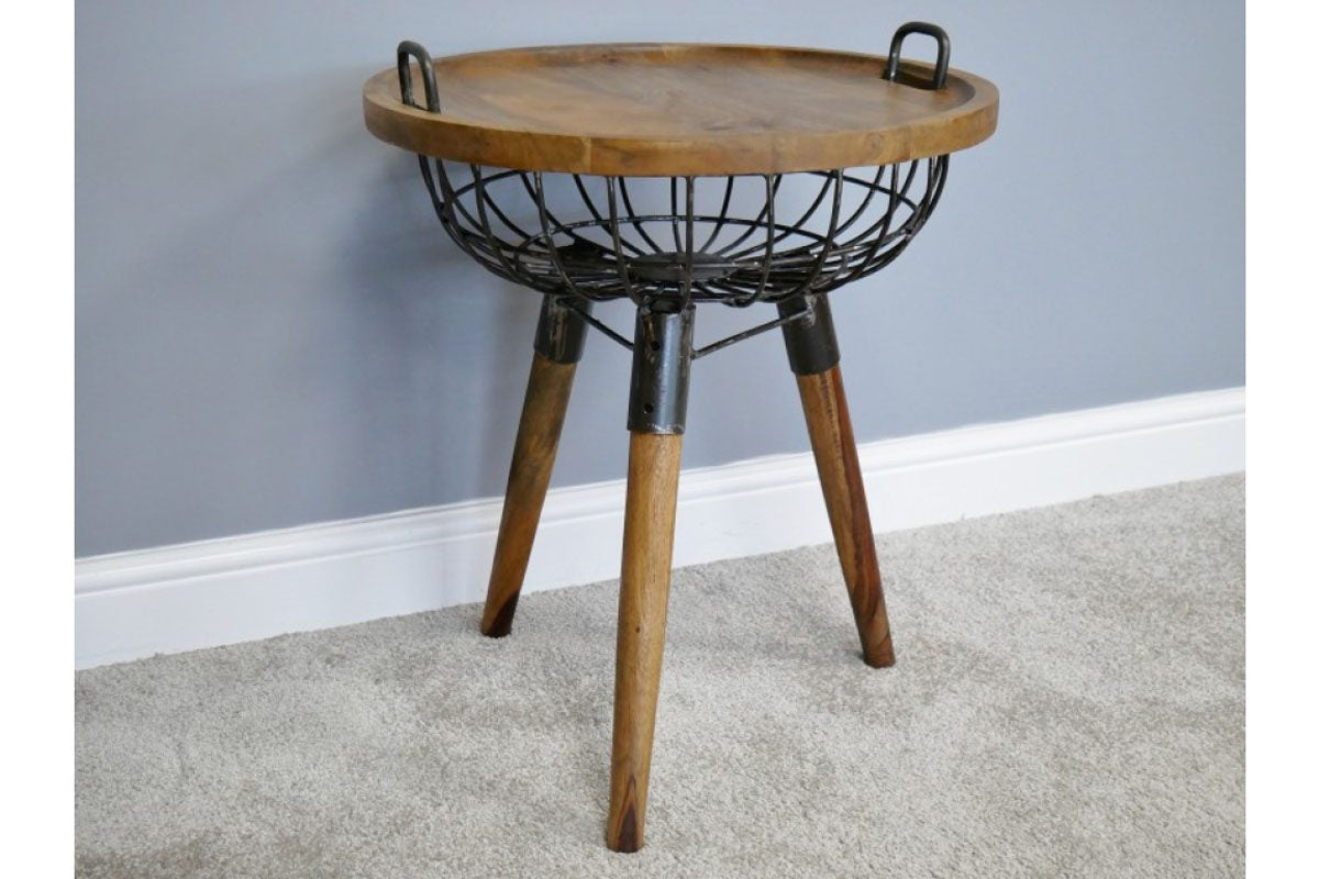 Basket Side Table