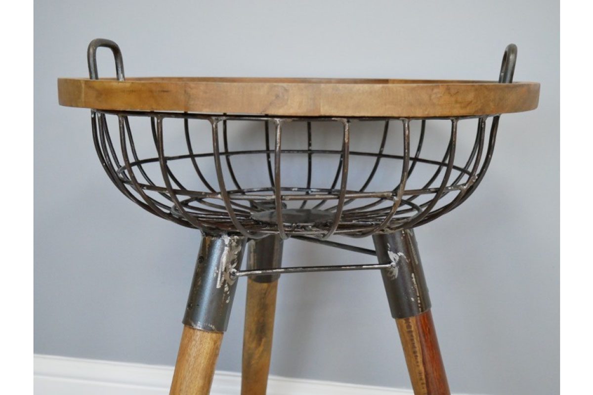Basket Side Table