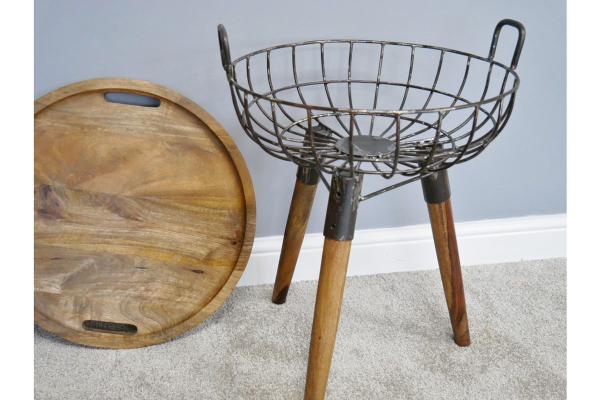 Basket Side Table