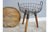 Basket Side Table - 6356