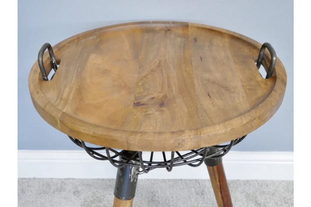 Basket Side Table - 6356