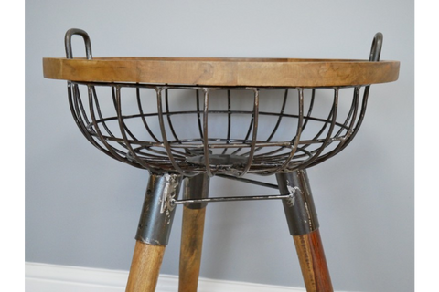 Basket Side Table - 6356