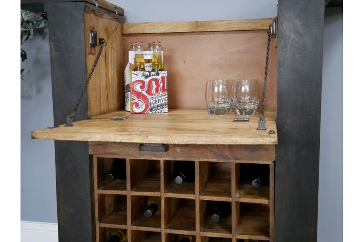 Industrial Wine Cabinet