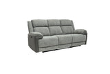 Marley Fabric Electric 3 Seater Recliner - Grey Mix