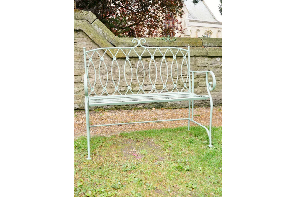 Pistachio Button Bench - 6404