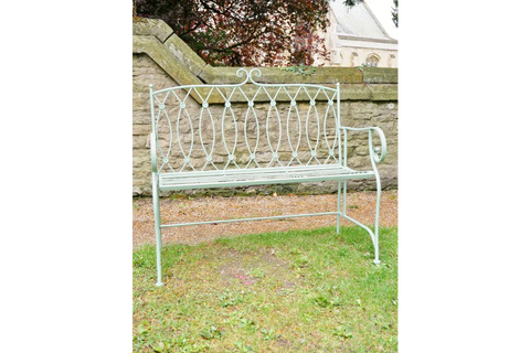 Pistachio Button Bench - 6404