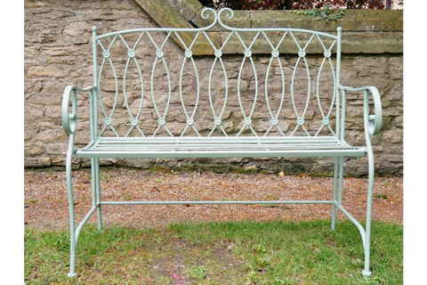 Pistachio Button Bench - 6404