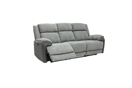 Marley Fabric Electric 3 Seater Recliner - Grey Mix