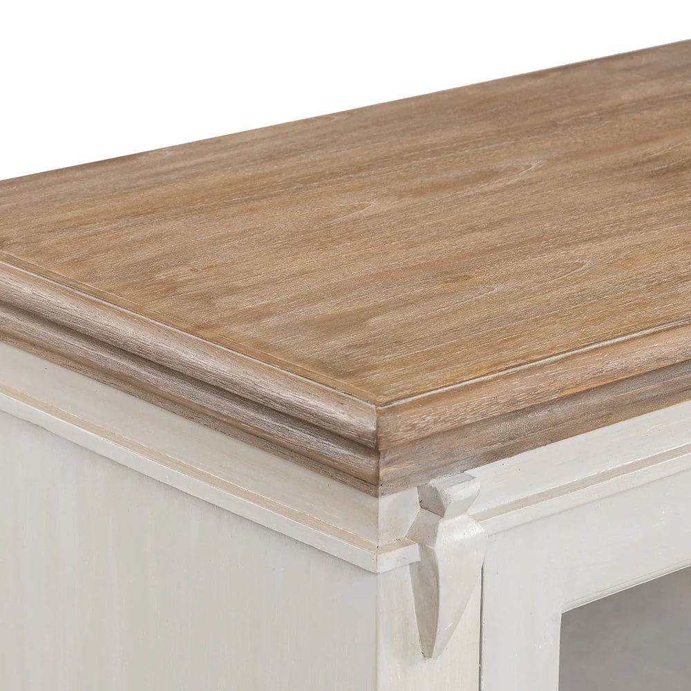 Cornwall Sideboard - Antique White/Oak Wash Top
