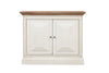 Devon 2 Door Chest - Rustic White /Oak Wash Top *special