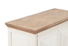 Devon 2 Door Chest - Rustic White /Oak Wash Top *special