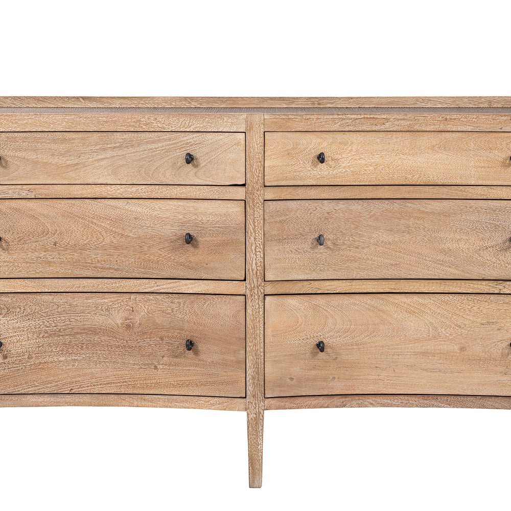 Jacob Chest of 6 Drawers - Natural Wash