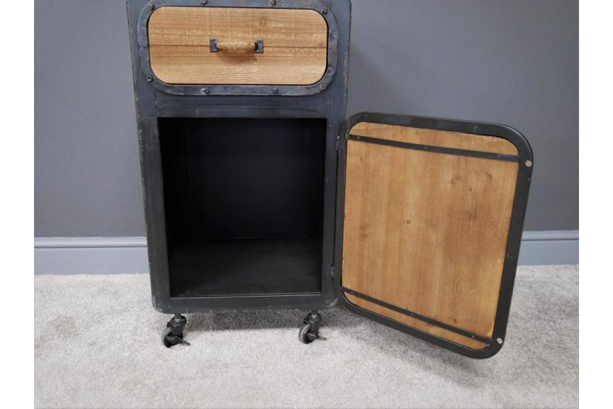 Industrial Bedside Cabinet