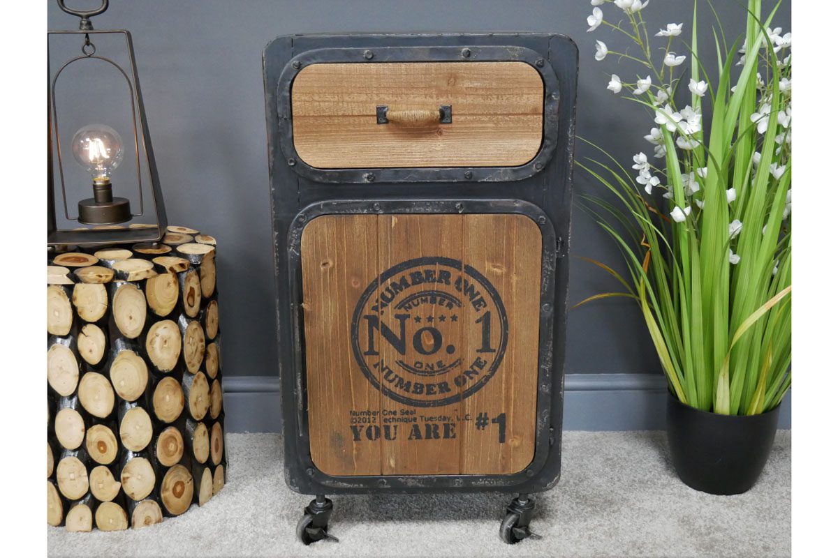 Industrial Bedside Cabinet