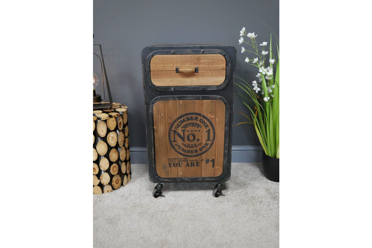 Industrial Bedside Cabinet