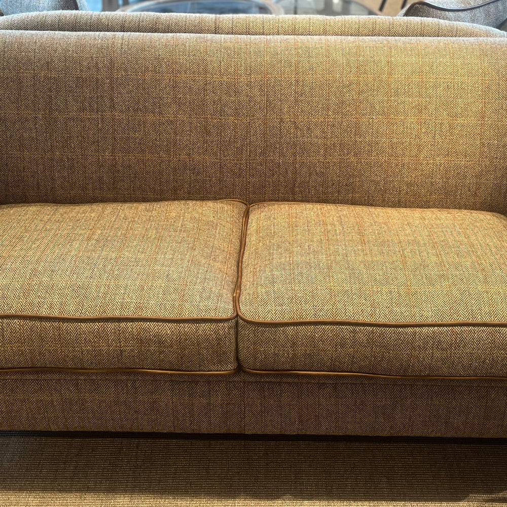 Granby 3 Seater Plain Back Sofa - HTW Leather Seats