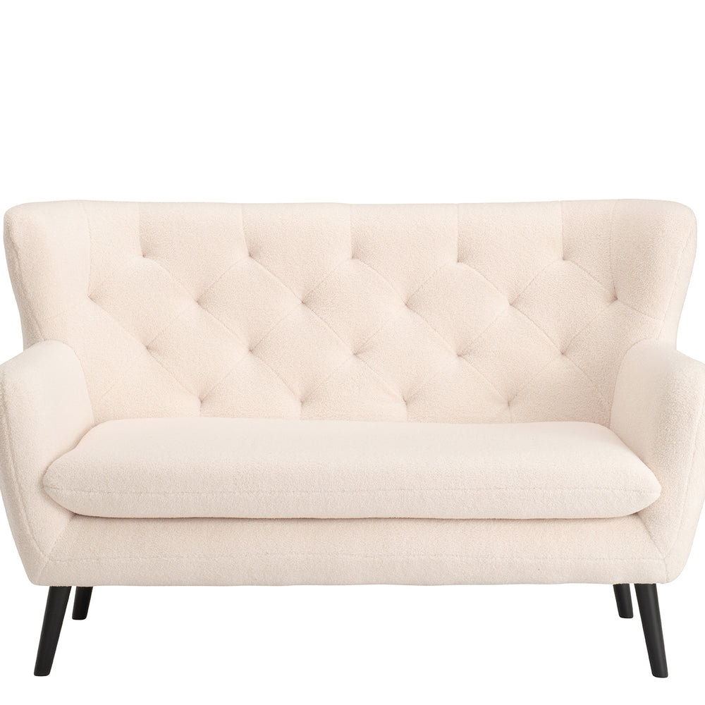 Yak 2 Seater Sofa - Short Faux Sheepskin - White *special*