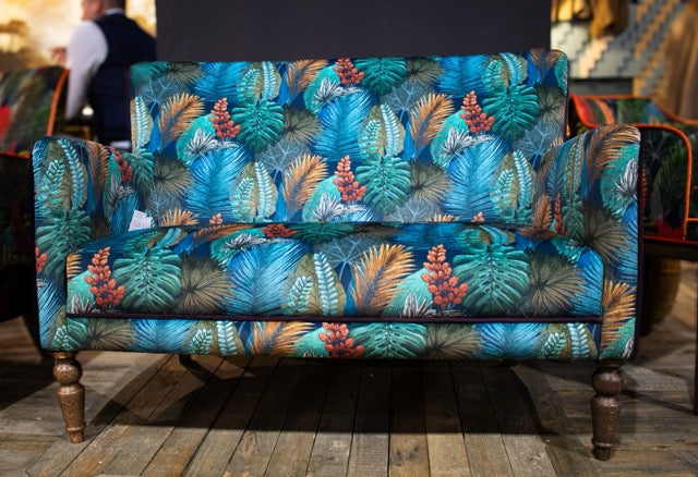 Howden 2 Seater Fast Track -(Tropical Leaf - Kingfisher) - Fast Track