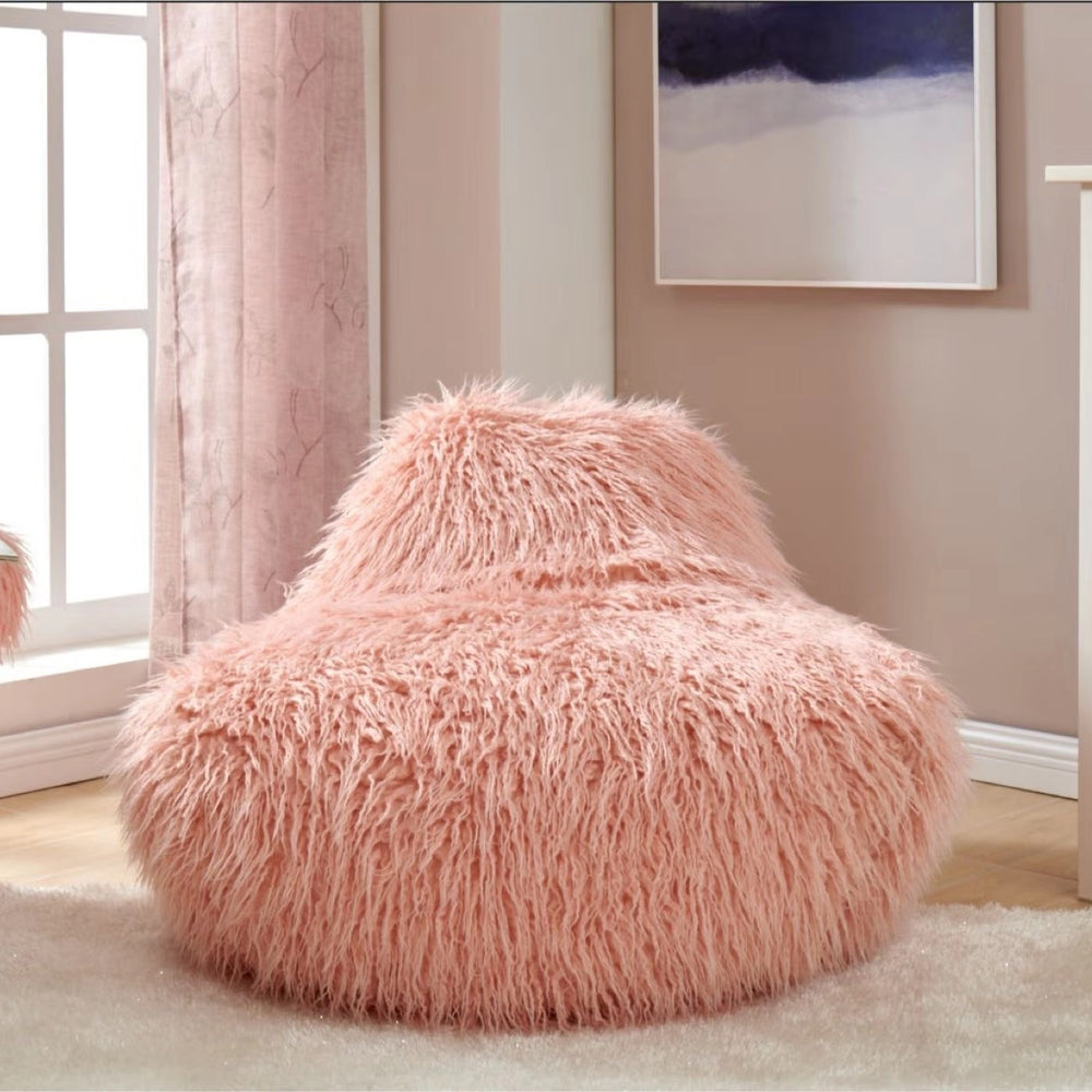Faux Sheepskin Bean Bag-Pink *special* (Minimum Order: 2)