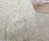 Faux Sheepskin Bean Bag-White *special* (Minimum Order: 2)