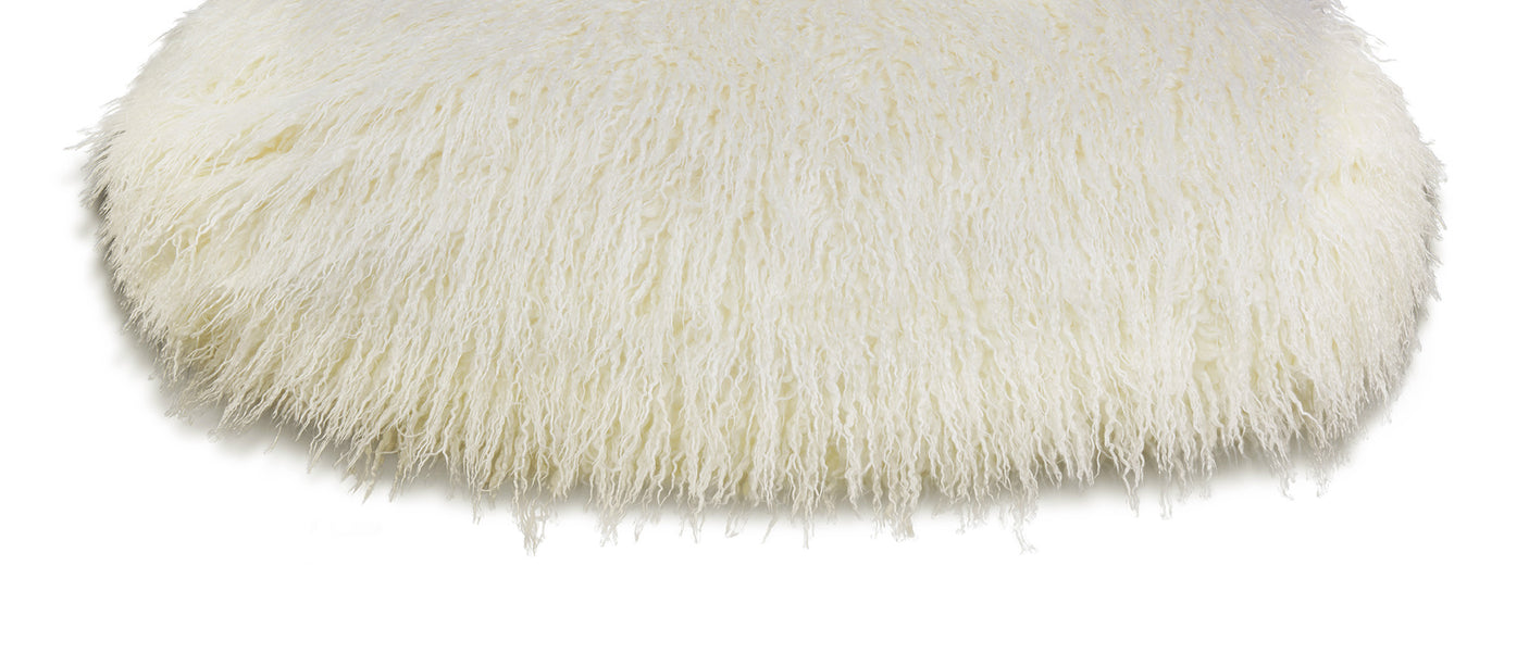 Faux Sheepskin Bean Bag-White *special* (Minimum Order: 2)