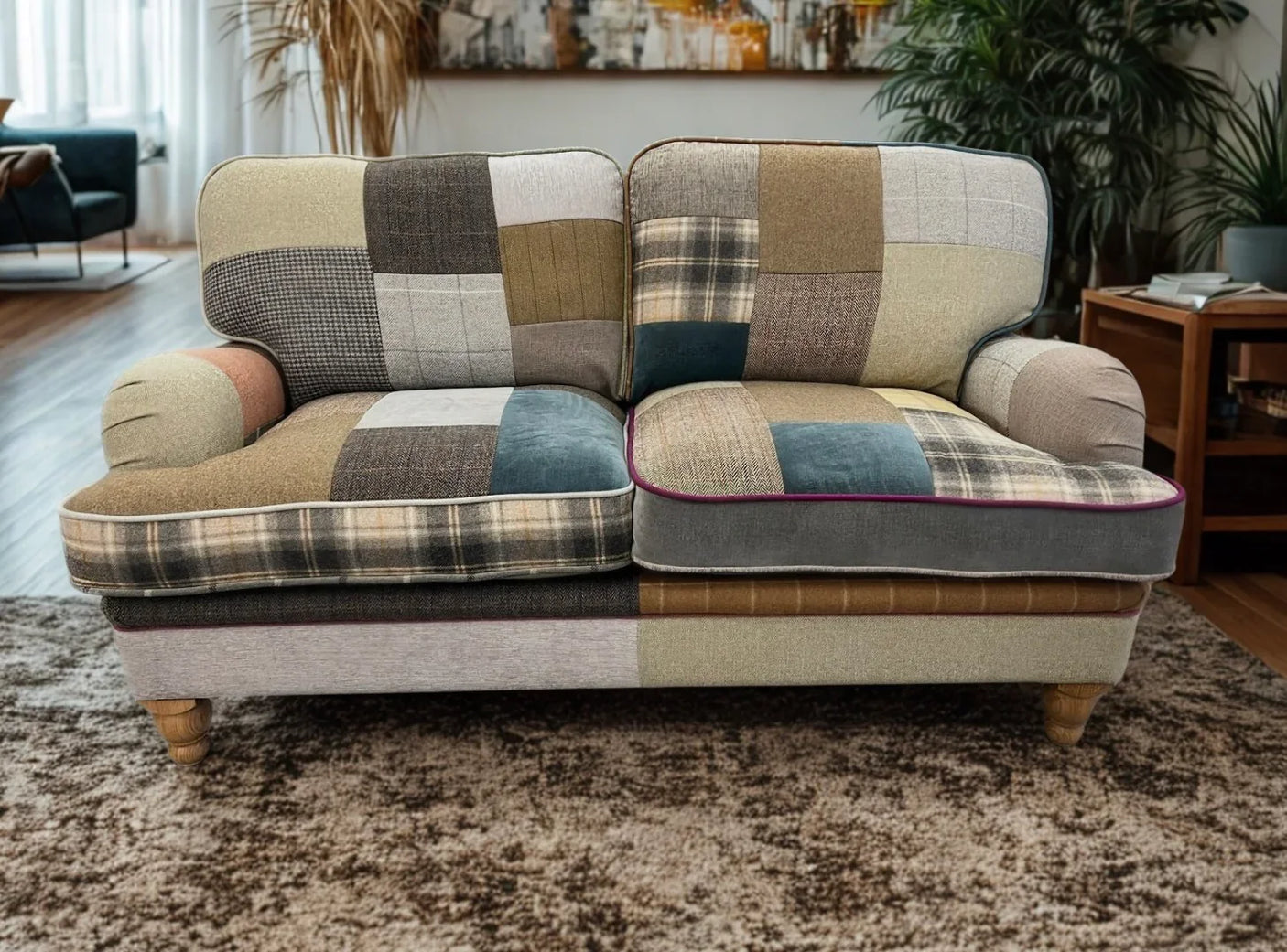 Hawksworth Patchwork 2.5 Seater - Feather Cushion