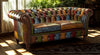 Chester Croft Rub Off Leather Patchwork 2 Seater - Fast Track