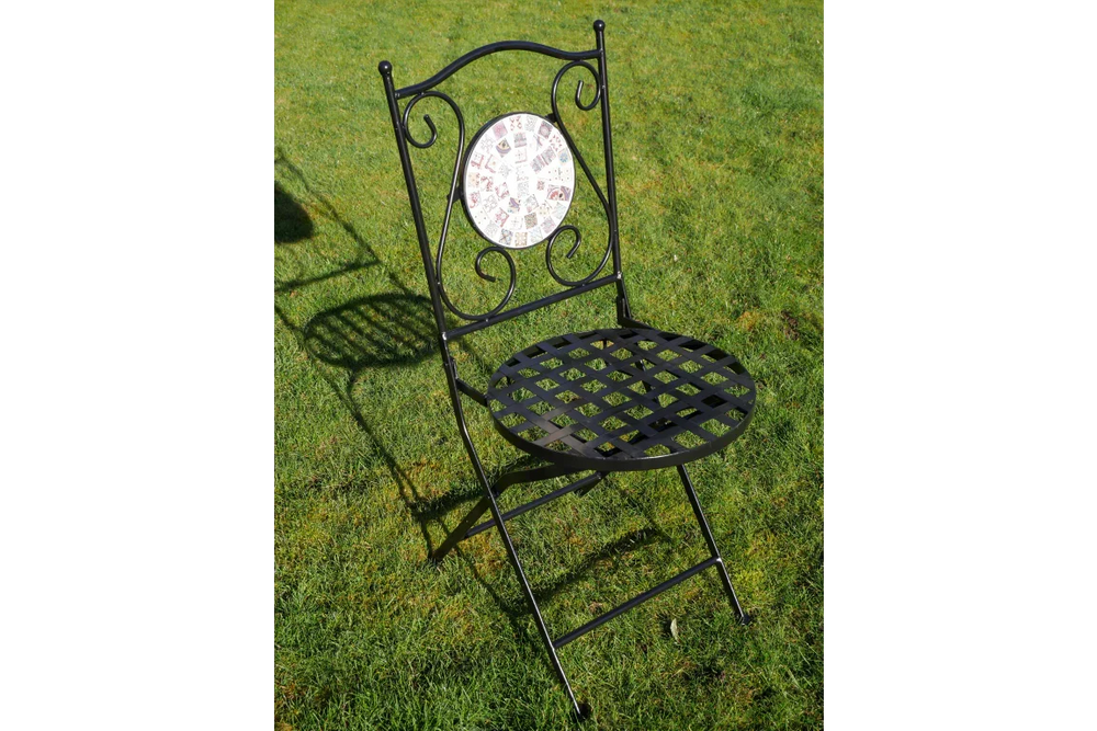 Mosaic Table & Two Chairs (T42) - 6674