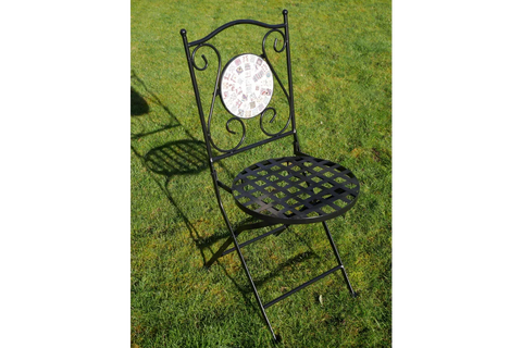 Mosaic Table & Two Chairs (T42) - 6674