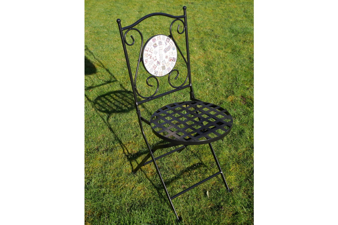 Mosaic Table & Two Chairs (T42) - 6674