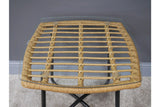 Rattan Table & Two Chairs