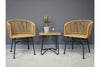 Rattan Table & Two Chairs