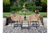 Rattan Table & Two Chairs