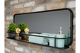 Industrial Shelf With Mirror - 6685